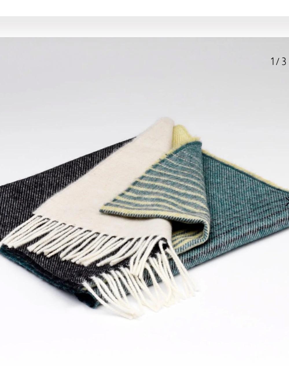 McNutt of Donegal Jasmine Ombré Merino Lambswool Scarf woven in Ireland NWT - Picture 3 of 15